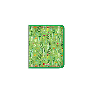 Папка для тетрадей на молнии пластиковая ErichKrause Tropical Cactus, A5+