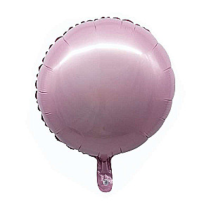 Foil balloon 18 Round pink, 34cm
