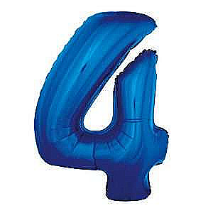 Balon foliowy 92cm niebieski Numer 4
