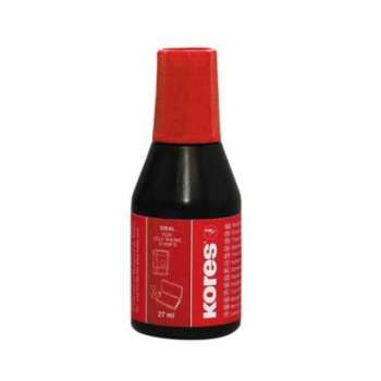 Kores Red Stamping Ink. 27 ml