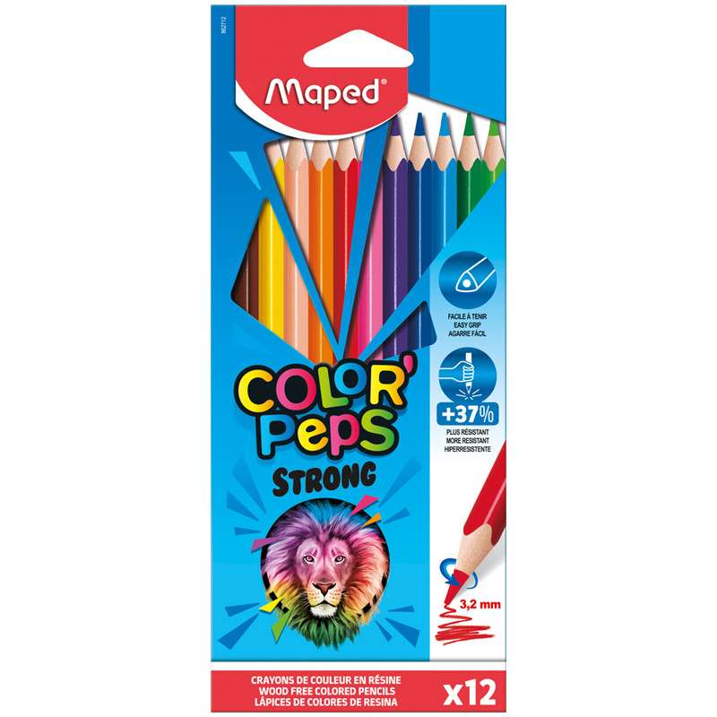 MAPED Color`Peps Strong Colored Pencils 18 Colors