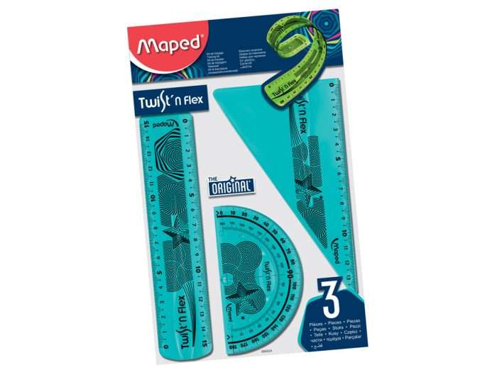 MAPED Twist'nFlex Ruler Set (4 items)