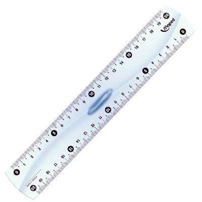 20cm Ruler with Holder