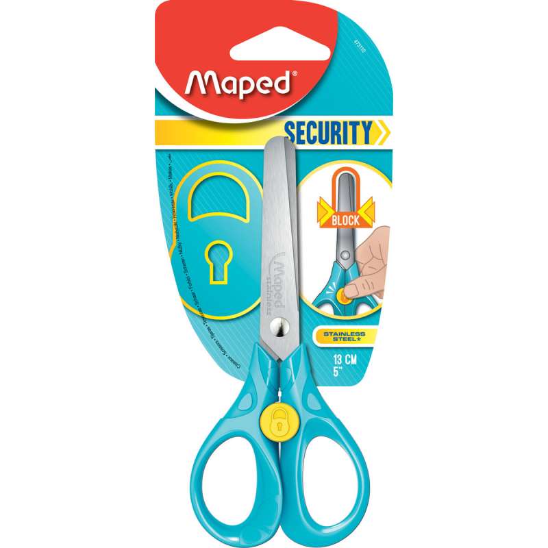 MAPED Security Scissors, 13 cm, assorted