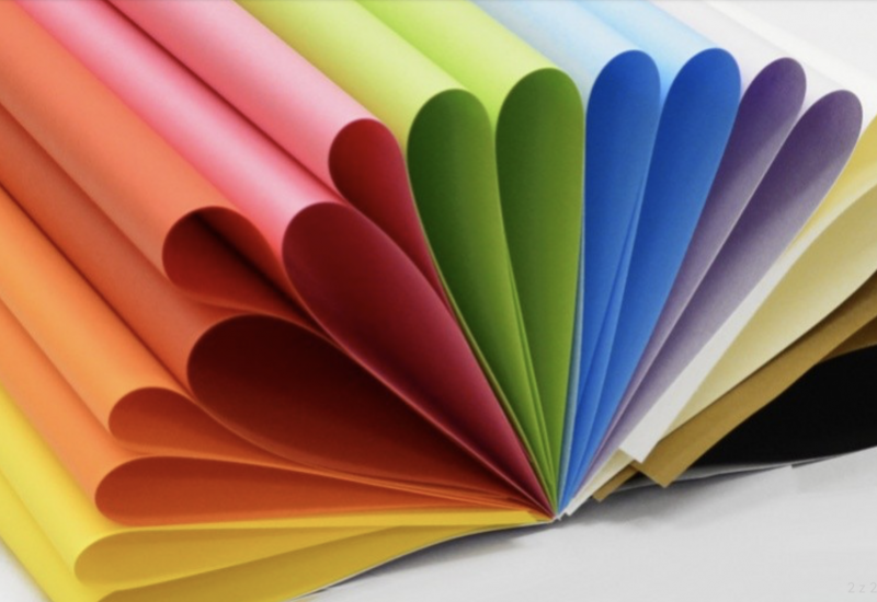Double-sided colored cardboard, 20 sheets