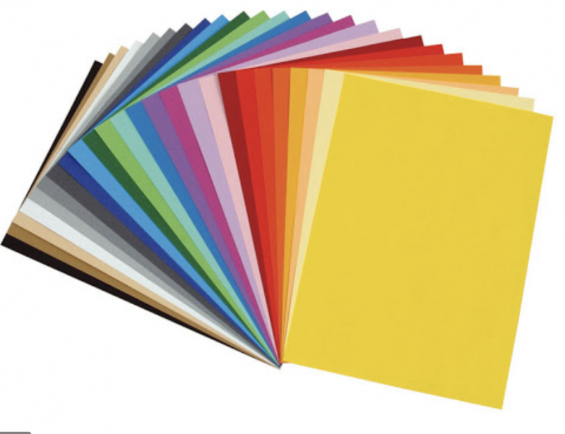 Colored cardboard A4, 30 sheets