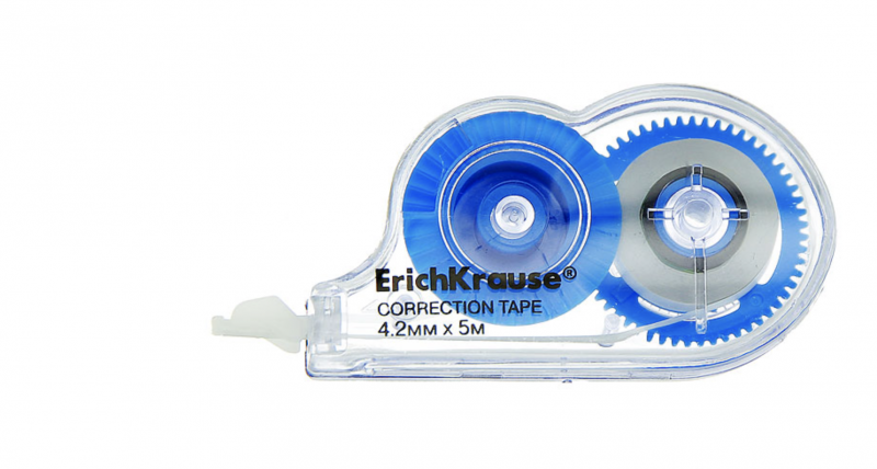 Correction tape ErichKrause Techno White Mini, 4.2 mm x 5 m
