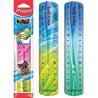 MAPED Twist'n Flex Ruler 15cm Decor