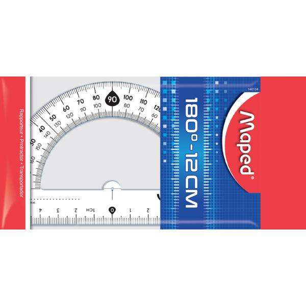 Protractor MAPED Essentials N146, 180°-12 cm