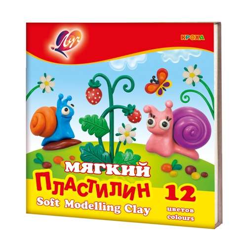 Plasticine LUCH KROHA 12 colors