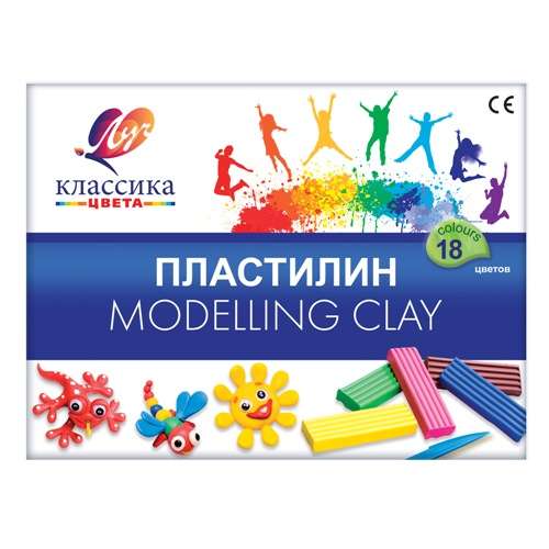 Plasticine LUTCH 18 colors