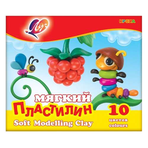 Plasticine LUTCH KROHA 10 colors