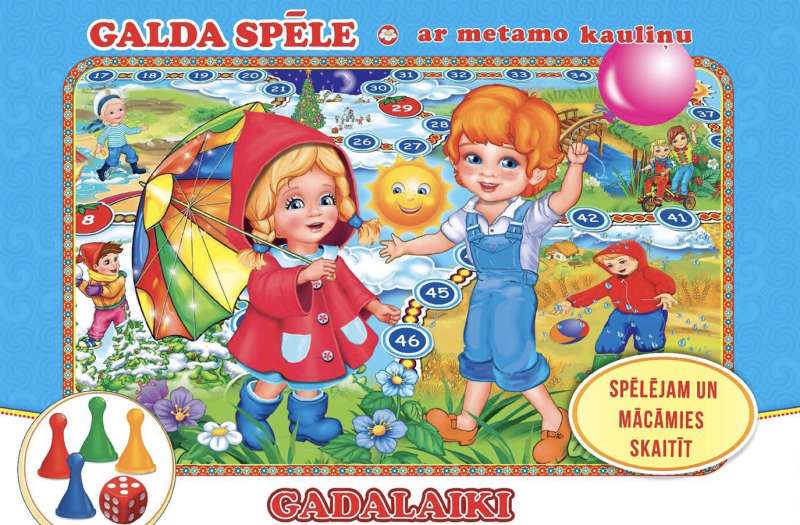 Galda spēle ar metamo kauliņu Gadalaiki