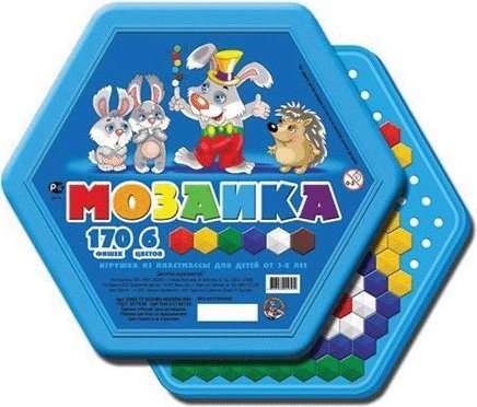 Hexagoninė mozaika 170vnt / 6 spalvų