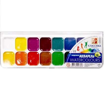 Watercolor Classic 16 colors without brush