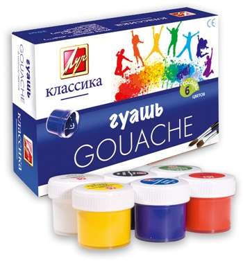 Gouache Classic 6 colors 20 ml