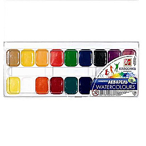 Aquarell Klassik 18 Farben ohne Pinsel