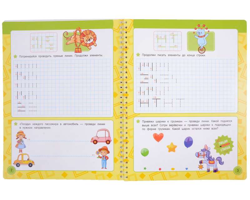 Learn – Write – Erase. We Learn to Draw Patterns on Graph Paper