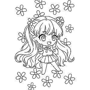 Chibi Characters: Draw and Color. Creativity Notebook