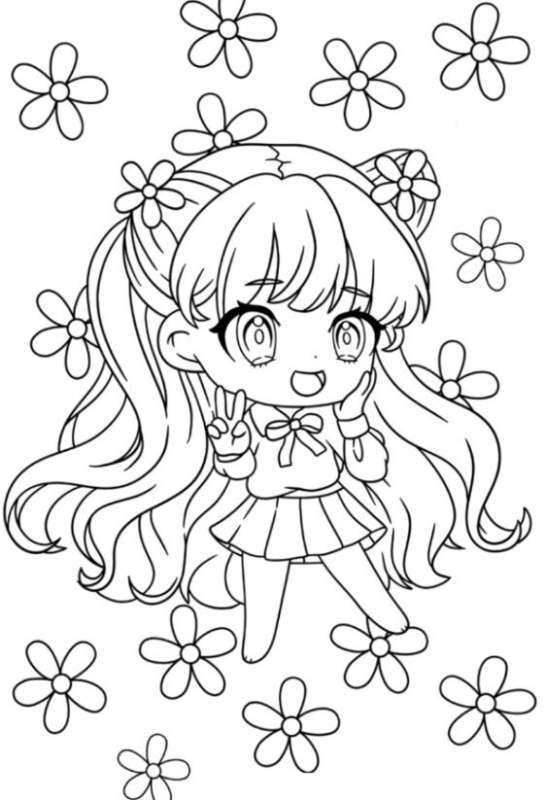 Chibi Characters: Draw and Color. Creativity Notebook