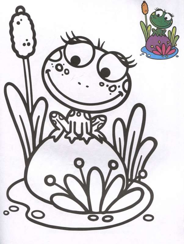 Coloring by Sample. Cute Animals