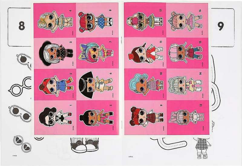 Fashion Dolls. LOL. Stick and Color