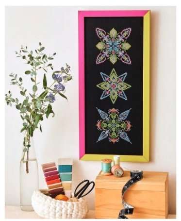 Magical MANDALAS by Isabelle Accard-Vautier. French Cross-Stitch Embroidery