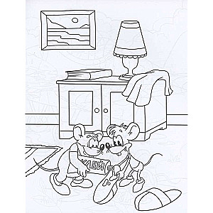 Cat Leopold and the Mouse Patrol. Coloring Book