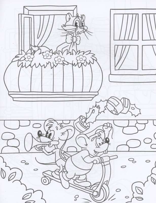 Cat Leopold and the Mouse Patrol. Coloring Book
