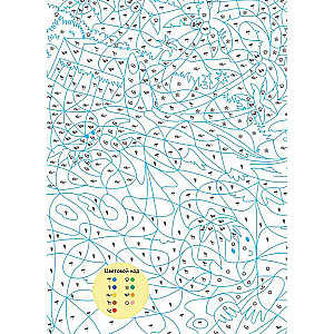 Bring to life magical pictures by colors, numbers, and symbols of summer
