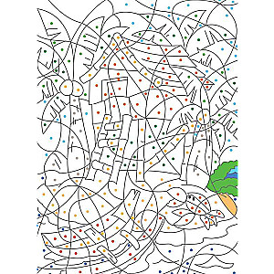 Bring to life magical pictures by colors, numbers, and symbols of summer