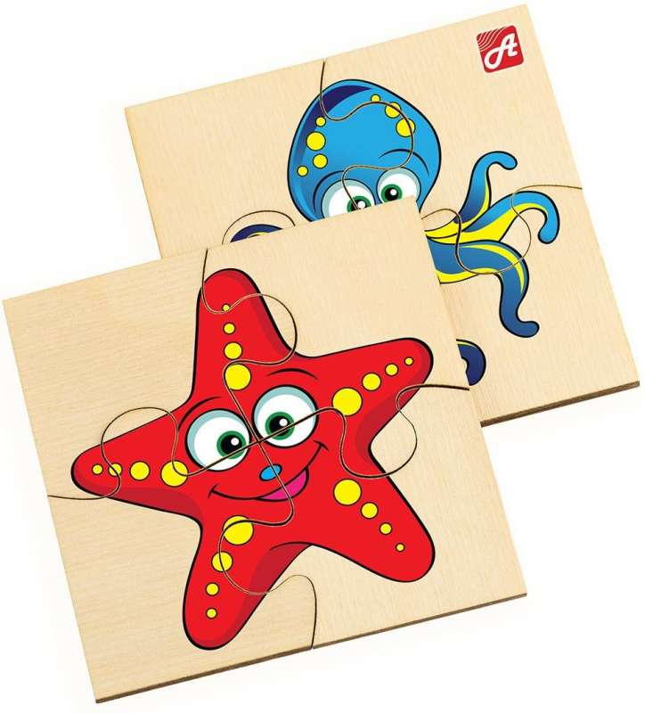 Wooden Puzzle - Marine Inhabitants