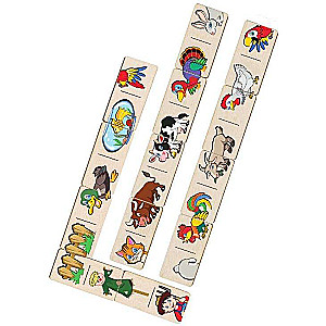 Domino Puzzle. Domestic Animals