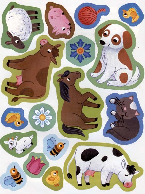 Farm Inhabitants: Sticker Book