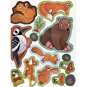 Forest Dwellers: A Sticker Book
