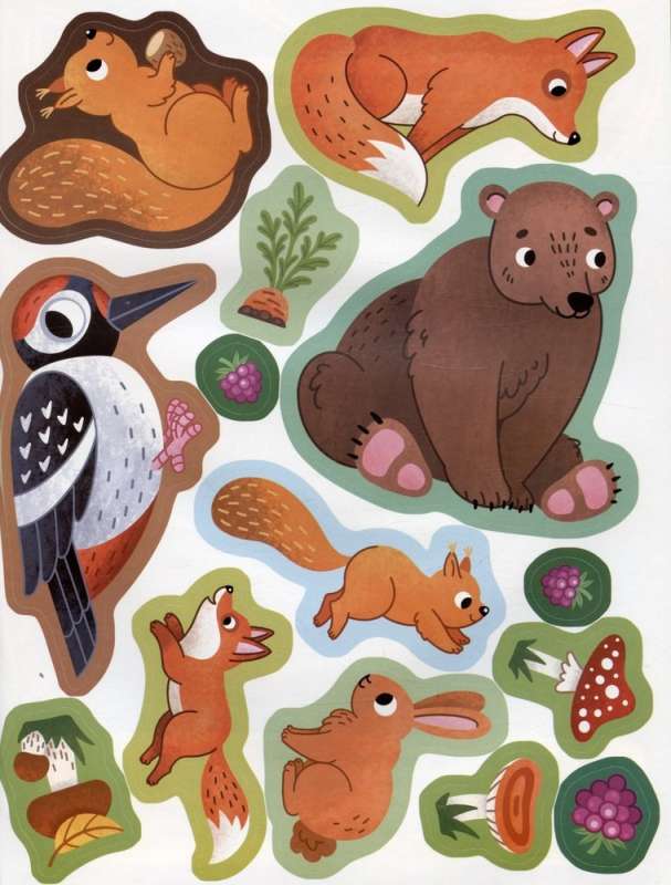Forest Dwellers: A Sticker Book