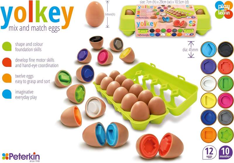 Developing Board Game Match the Halves, Eggs