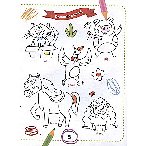 Color and Learn Words: English for Toddlers. Coloring Book