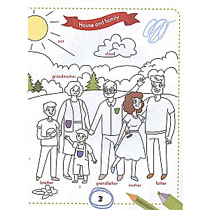 Color and Learn Words: English for Toddlers. Coloring Book