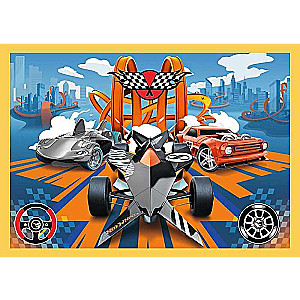 Puzzle 4in1 Trefl: Hot Wheels vehicles