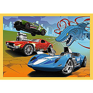 Puzzle 4in1 Trefl: Hot Wheels vehicles