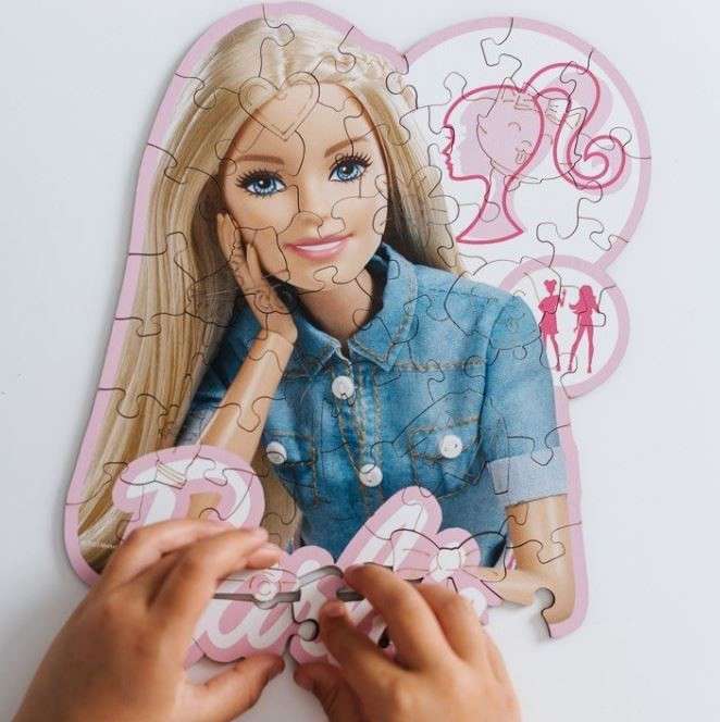 Puzzle 50 Wood Craft Junior Trefl: Beautiful Barbie