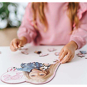Puzzle 50 Wood Craft Junior Trefl: Beautiful Barbie