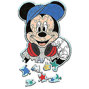 Puzzle 50 Wood Craft Junior Trefl: In Mickey's world