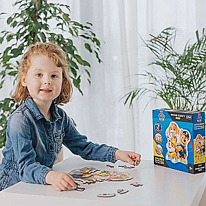 Puzzle 50 Wood Craft Junior Trefl: Funny Paw Patrol