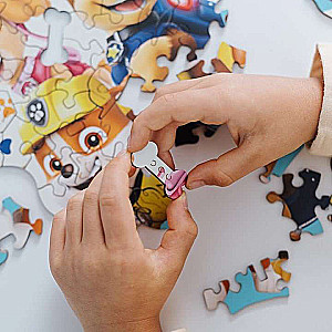 Puzzle 50 Wood Craft Junior Trefl: Funny Paw Patrol