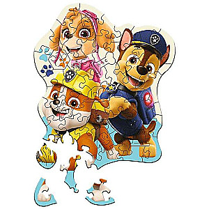 Puzzle 50 Wood Craft Junior Trefl: Funny Paw Patrol