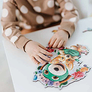 Puzzle 50 Wood Craft Junior Trefl: Happy Trefliks