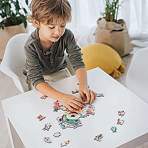 Puzzle 50 Wood Craft Junior Trefl: Happy Trefliks
