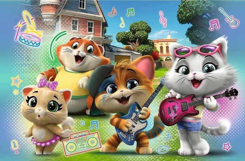 Puzzle 24 Super Maxi Trefl: Rainbow 44 Cats
